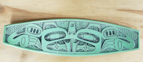 Northwest Coast Beaver Native Art Pottery Plate Ketchikan Alaska By Sarber