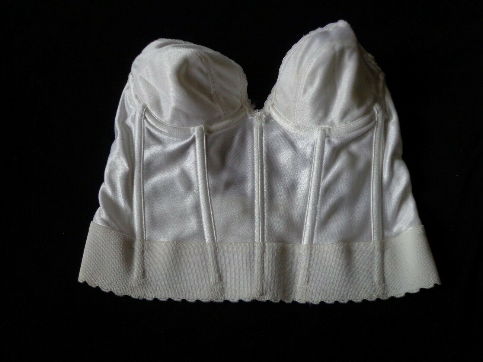 Strapless White Underwire Vintage 1980's Women's SUBTRACT Bra 34B