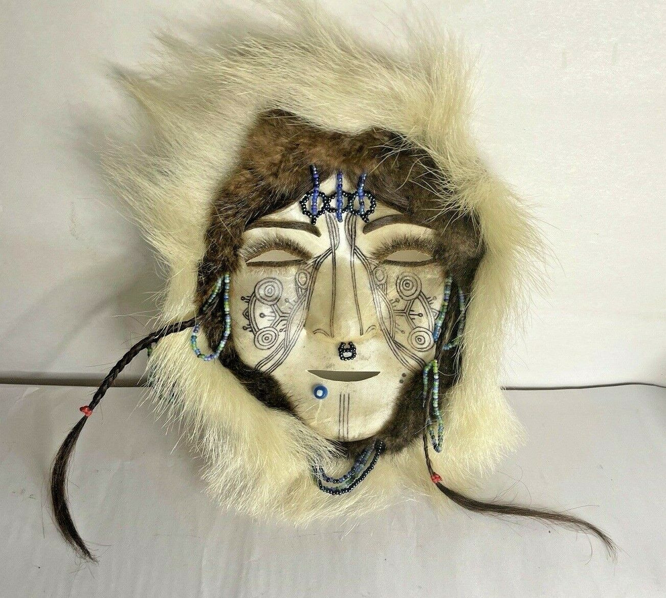 Alaskan Inuit Caribou Skin Mask By: Dora 